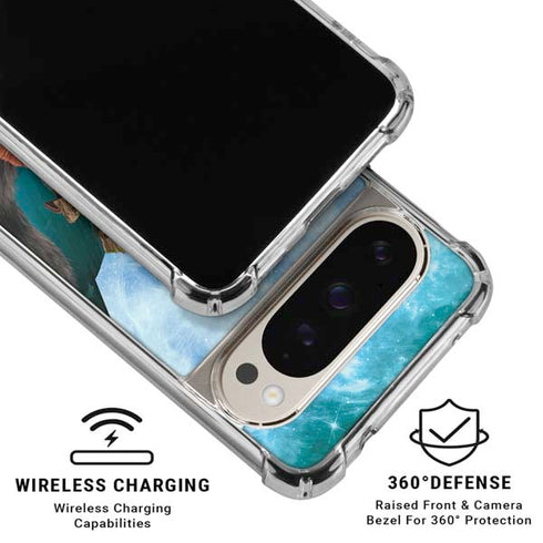 Marvel Rocket and Baby Groot Cosmic Bond Google Pixel 9 Pro XL Clear Case